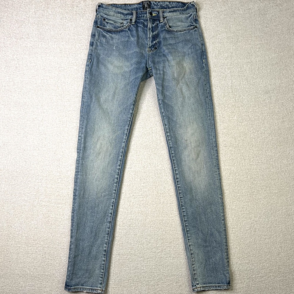 PRPS Windsor Tapered Skinny Fit Jeans Light Blue Stretch Denim Men's 30x34